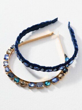 Anthropologie Gemstone Headbands, Set of 2